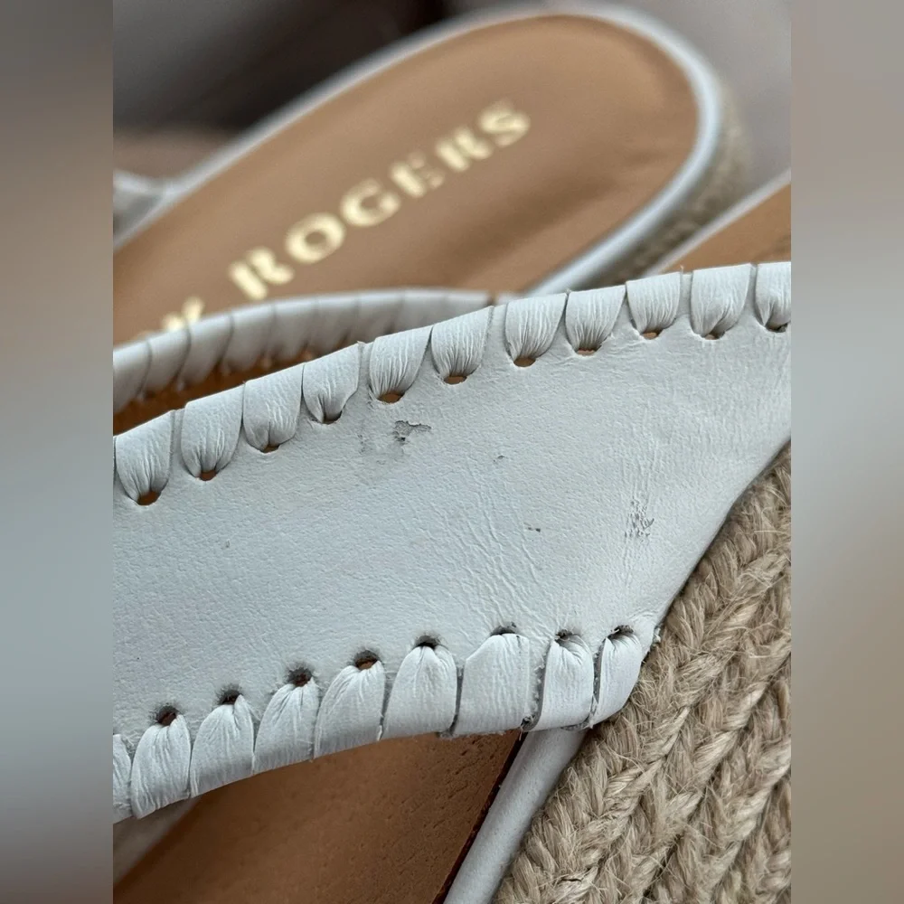 Jack Rogers White Espadrille Wedges - Picture 8 of 8